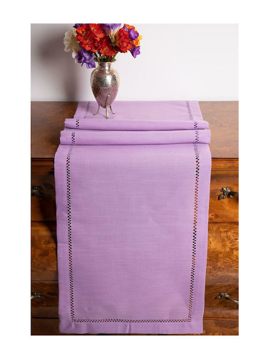 Silk Fashion 3096 Cotton & Polyester Tablecloth Λιλά 160x220cm