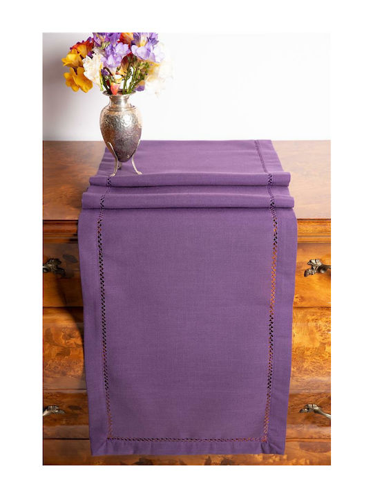 Silk Fashion 3096 Cotton & Polyester Tablecloth Purple 160x220cm