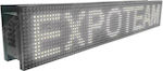 ExpoLedTeam LED Beschriftung Einseitig Wasserdicht 64x16cm Weiß