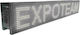 ExpoLedTeam Rolling LED Signs One - Sided Waterproof 64x16cm White