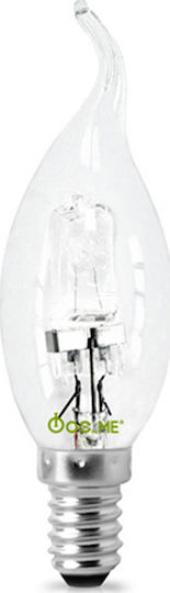 Fos me Halogen Lamp for Socket E14 with Power 42W Candle with Tail