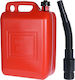 Jerrycan Fuel Plastic Can with Extension Tube 10lt Red