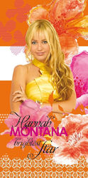 Palamaiki Hannah Montana Παιδική Πετσέτα Θαλάσσης Πορτοκαλί 150x75εκ.