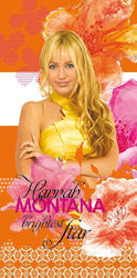 Palamaiki Hannah Montana Kids Beach Towel Orange 150x75cm