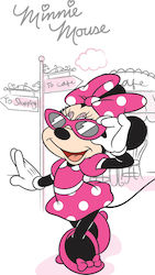 Dimcol 56 Prosoape de plajă pentru copii Roz Minnie 140x70cm 2123713501105699 56