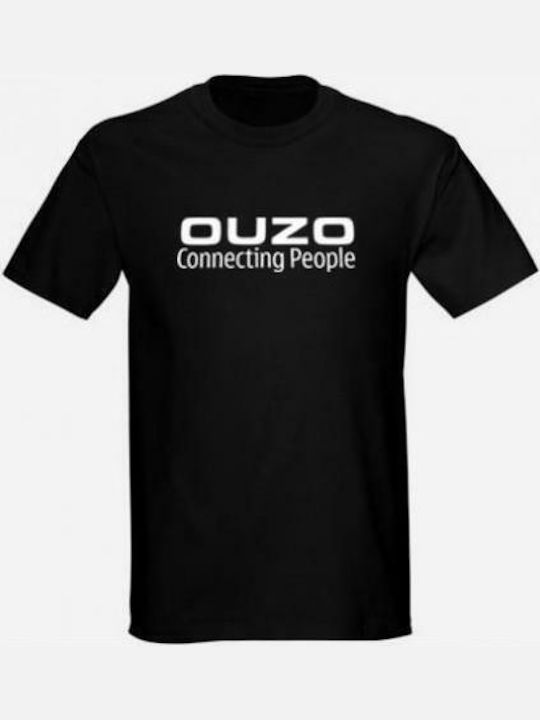 Ouzo Funny t-shirt Schwarz