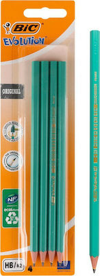 Bic Evolution Pencil HB Green 4pcs