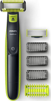 Philips Norelco Oneblade Beard Trimmer Wet & Dry Black Green Lime ...