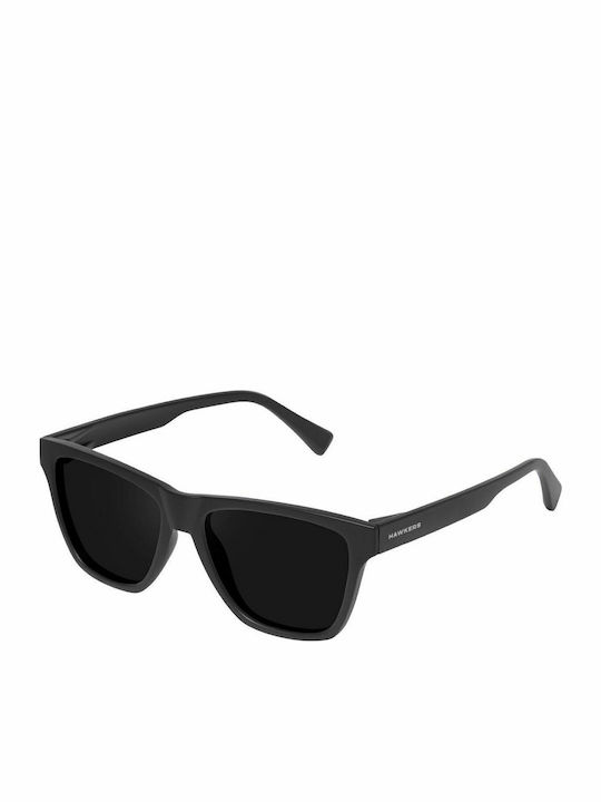Hawkers Dark One Unisex Sunglasses with Black Plastic Frame and