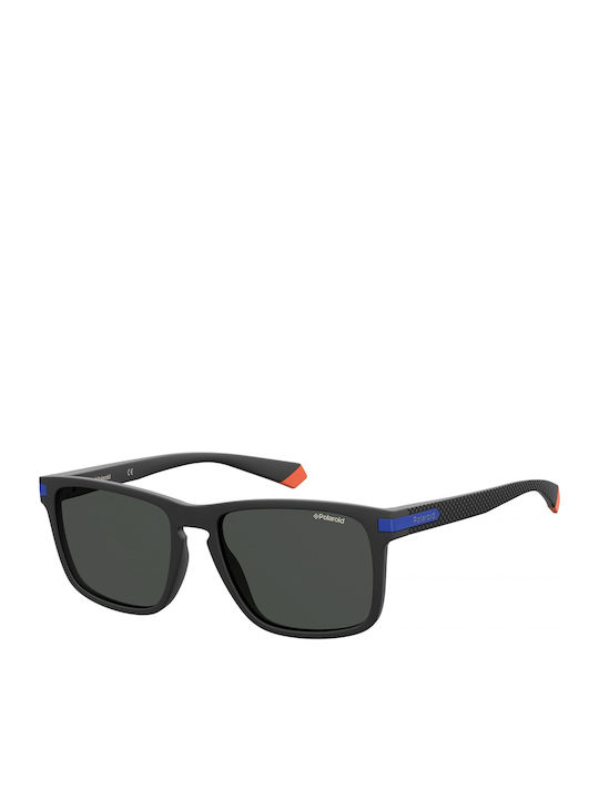 Polaroid Unisex Ochelari De Soare Cu Ramă Neagră Din Plastic Și Lentile Gri Polarized PLD2088/S 0VK/M9