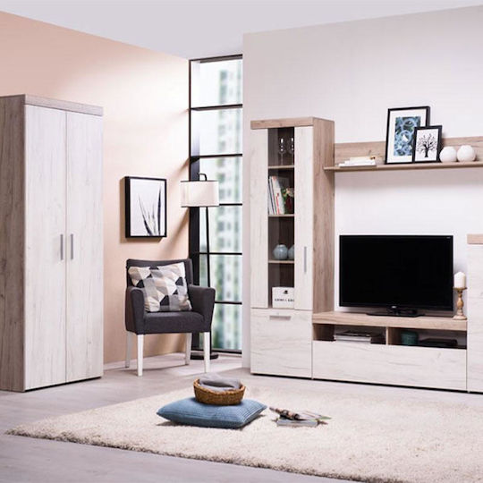 Doppeltür Kleiderschrank Arno 80x55x202cm