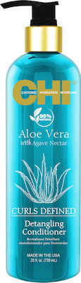 CHI Aloe Vera Curls Defined Conditioner για Ενυδάτωση για Σγουρά Μαλλιά 739ml