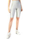 GSA Hydro + Glow Performance 17-2002 Women's Bike Training Legging Shiny & High Waisted Silver