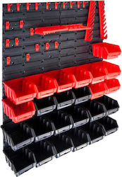 vidaXL Plastic Tool Bin Organiser 29pcs