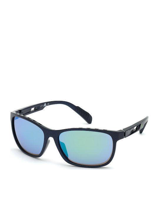 Adidas Men's Sunglasses with Black Acetate Frame SP0014 91Q