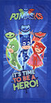 Stamion Kids Beach Towel Blue PJ Masks 140x70cm