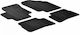 Lampa Set of Front and Rear Mats 4pcs Tray Type for Kia Rio Hyundai Accent Black