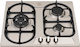 La Germania Natural Gas Cooktop Autonomous 59x50εκ. Silver