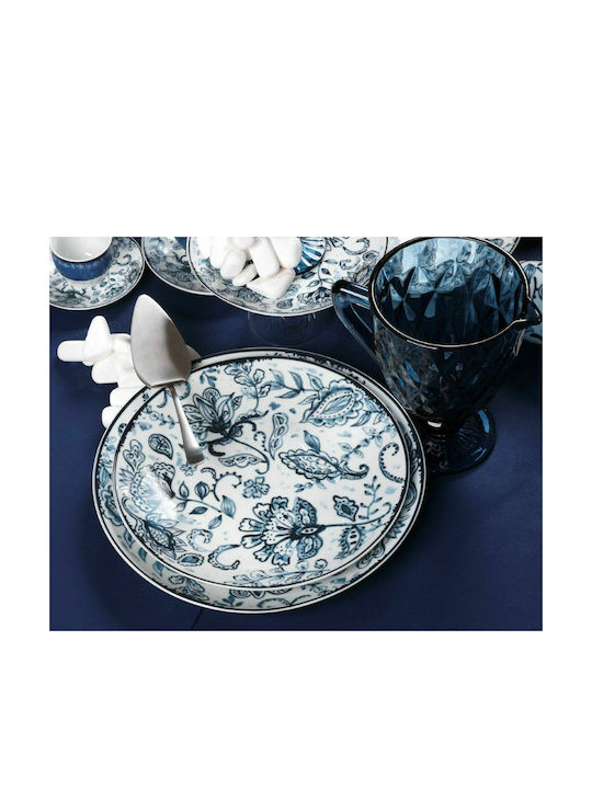 Cryspo Trio Mediterraneo Porcelain Dinnerware Set Μπλε 20pcs