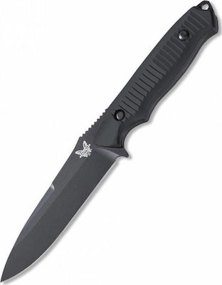 Benchmade Nimravus Knife Black with Blade made of Steel in Sheath