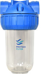 Proteas Filter PFCS1-BR7-34 Συσκευή Φίλτρου Νερού Κεντρικής Παροχής / Κάτω Πάγκου Μονή 3/4'' EW-021-0107