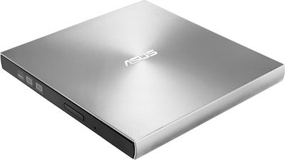 Asus ZenDrive U9M Externer Optisches Laufwerk Aufnahme/Wiedergabe DVD/CD für Schreibtisch / Laptop Silber