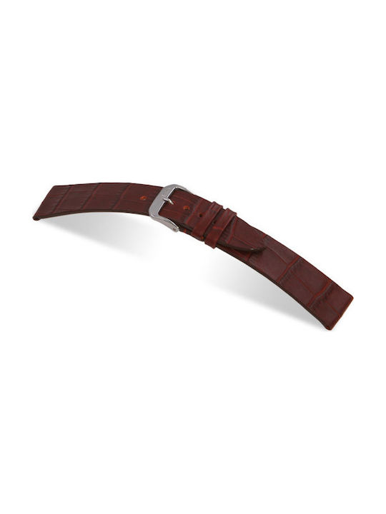 Strap LEATHER RIOS Miami Bordeaux 16mm