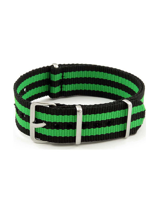 Strap NATO J4 Black/Green 18mm