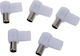 Powertech Plug Coaxial male 5pcs Whitr (CAB-V013)