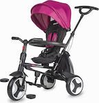 Smart Baby Bicicletă Triciclu pentru Copii cu Spațiu de Depozitare, Mâner Părintesc & Cort Coccolle Spectra pentru 1-3 ani Fuchsia 320012850