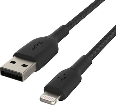 Belkin USB-A zu Lightning Kabel Schwarz 0.15m (CAA002bt0MBK)