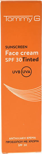 TommyG Слънцезащитен Крем За Лице SPF30 Оцветен 50мл