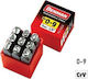 Benman 71014 71014 Stamped Letters Hand Tool Set 9pcs
