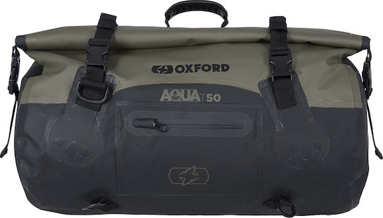 Oxford Aqua T-50 Рол Баг - Хаки/Черна Мотоциклетна Куфара 50л