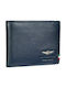 Blue Leather Men's Wallet