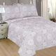 Lino Home Perla Set Coverlet Queen Size Microfiber Taupe 220x240cm 3pcs