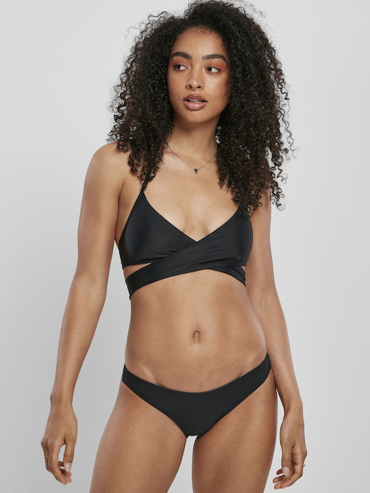 Urban Classics TB1486 Set Bikini Triunghi Negru