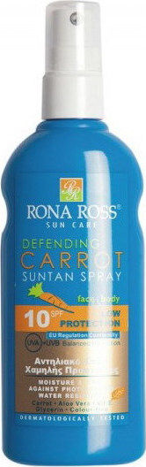Rona Ross Defending Carrot Слънцезащитен Лосион За Лице И Тяло SPF10 Спрей 160мл
