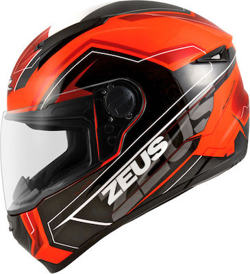 Zeus ZS-811 Full Face Helmet DOT / ECE 22.05 1380gr Fluor Orange AL5 Red 28604994