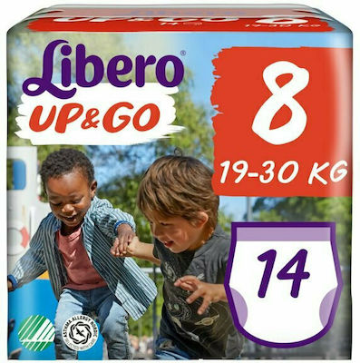 Libero Diaper Pants Up & Go Up & Go No. 8 for 19-30 kgkg 14pcs