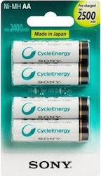 Sony Cycle Energy AA 2500mAh (4τμχ) NH-AA-B4GN Sony Cycle Energy AA 2500mAh (4τμχ) NH-AA-B4GN