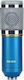 Condenser XLR Microphone BM-980 Shock Mounted/Clip On for Voice In Blue Colour