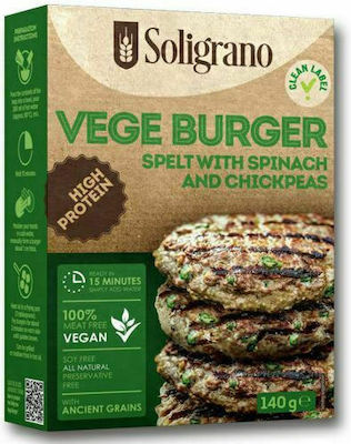 Soligrano Instant Mix Burger Σπανάκι Ρεβίθια Powder 140gr