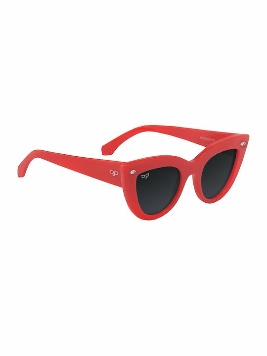 OJO Sunglasses Cat Eye Oje Sonnenbrillen Κόκκινα mit Kunststoff Gestell OJO Sunglasses Cat Eye Oje Sonnenbrillen Κόκκινα mit Kunststoff Gestell