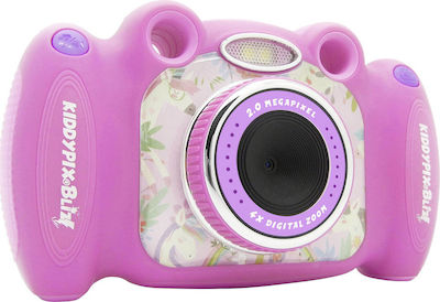 EasyPix KiddyPix Blizz Kompakte Kamera 2MP Optischer Zoom 4x mit Bildschirmgröße 2" und Videoauflösung 640 x 480 Pixel Rosa