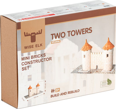 Wiseelk Construction & Building Toy Two Towers