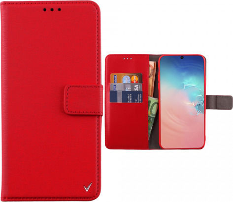Volte-Tel Allure Magnet Brieftasche Synthetisches Leder Rot (Galaxy S10 Lite)