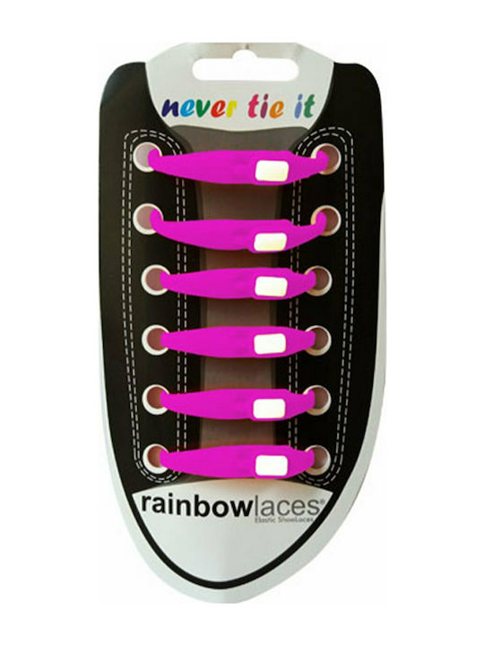 Rainbow Schnürsenkel Silikon Rosa