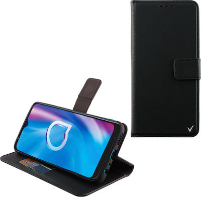 Volte-Tel Wallet Δερματίνης Μαύρο (Alcatel 1S 2020, 1V 2020, 3L 2020)