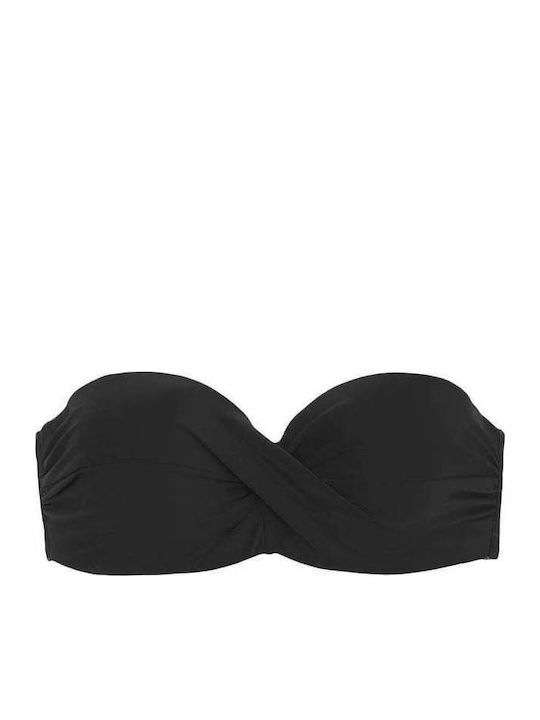 Solano Swimwear Celeste Strapless Bikini Top Μαύρο